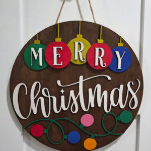 Merry Christmas Ornament Sign
